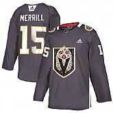 Vegas Golden Knights 15 Jon Merrill Gray Dia De Los Muertos Adidas Jersey,baseball caps,new era cap wholesale,wholesale hats
